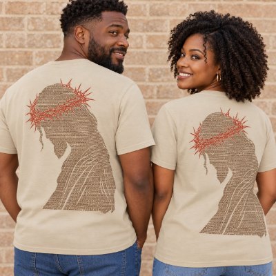 Crown of Thorns Tee Sand back