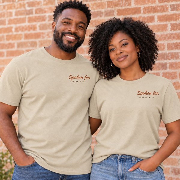 Spoken For Tee Sand front
