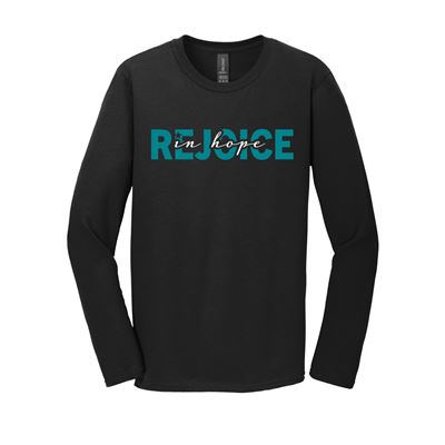 Romans 12:12 Rejoice In Hope Be Patient and Pray Long Sleeve Shirt Front