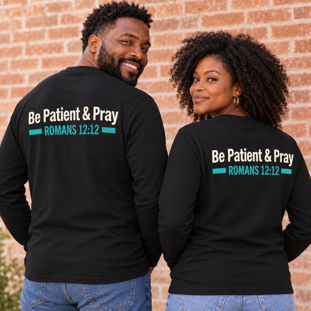 Rejoice in Hope Long Sleeve Black back