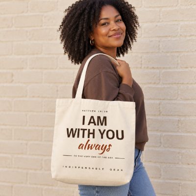 I Am With You – Canvas Tote Tote Natural
