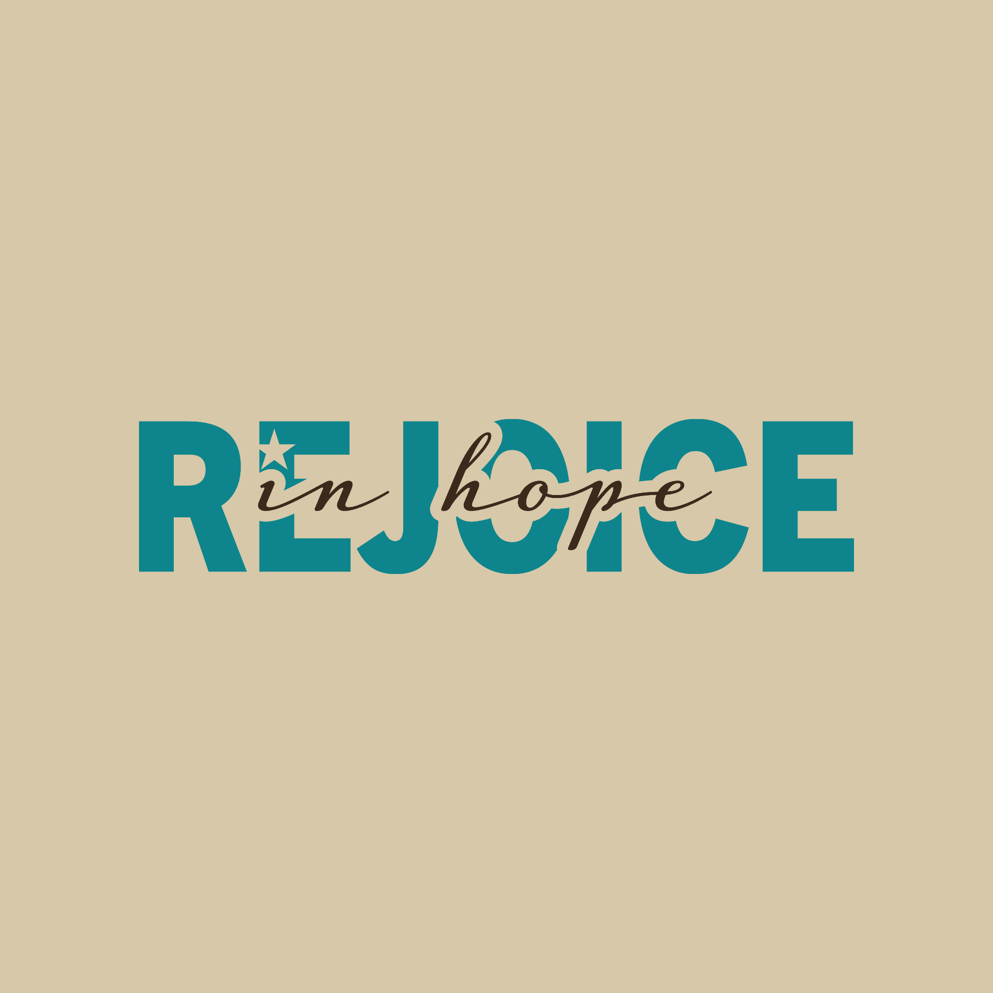 Rejoice In Hope design
