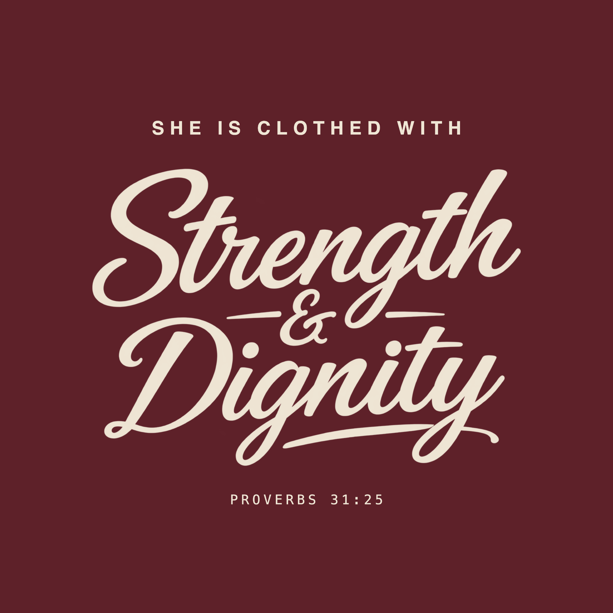 Strength & Dignity design
